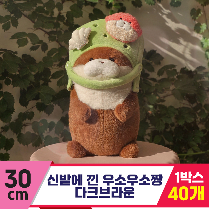 [GL]30cm 신발에 낀 우소우소짱 다크브라운