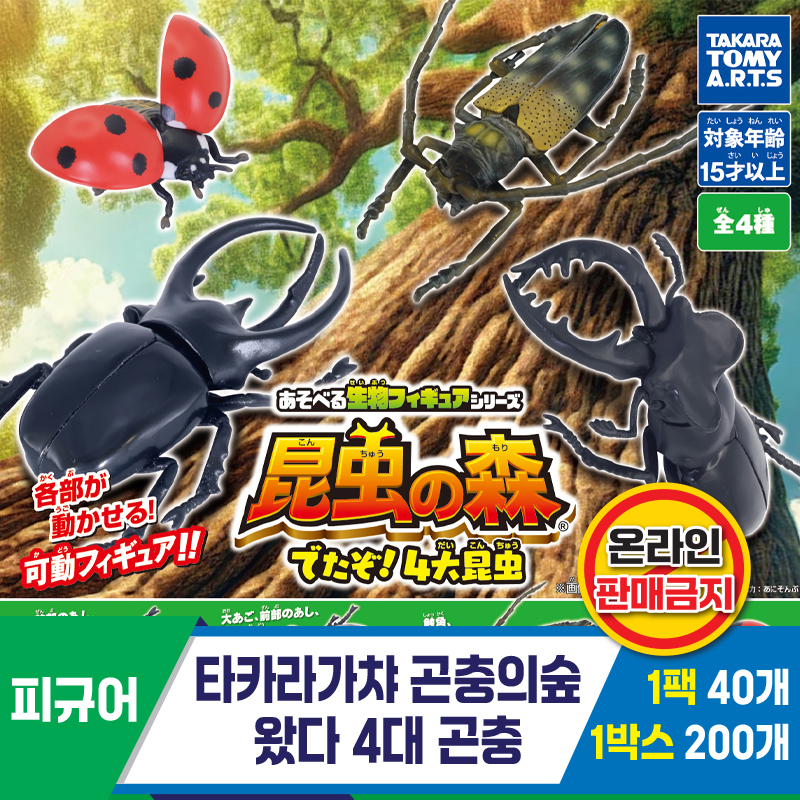 [KK]타카라가챠 곤충의숲 나왔다 4대 곤충